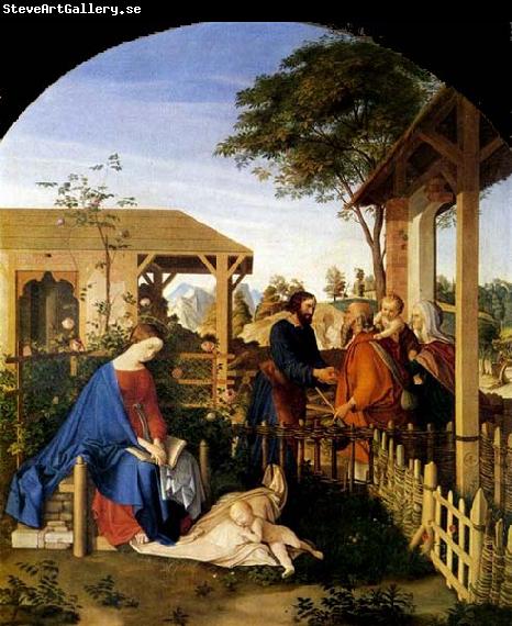 Julius Schnorr von Carolsfeld The Family of St John the Baptist Visiting the Family of Christ